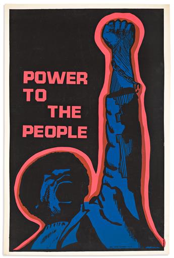 (BLACK POWER.) Group of 6 posters.